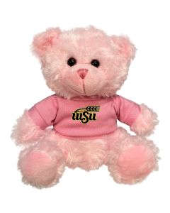 Wichita State Univ Plush Pink Bear 6"