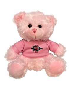 San Diego State Plush Pink Bear 6"
