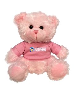 San Jose State Plush Pink Bear 6"