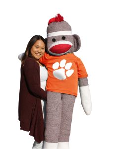 Clemson 5.5 ft Collegiate Sock Monkey