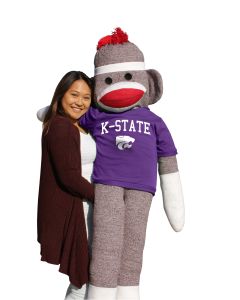Kansas State 5.5 ft Collegiate Sock Monkey