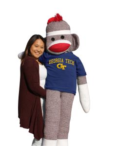 Georgia Tech 5.5 ft Collegiate Sock Monkey