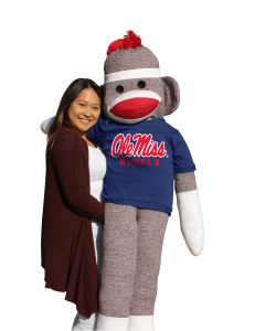 Mississippi 5.5 ft Collegiate Sock Monkey