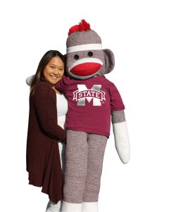 Mississippi State 5.5 ft Collegiate Sock Monkey