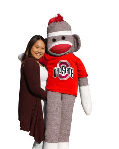 Ohio State 5.5 ft Collegiate Sock Monkey