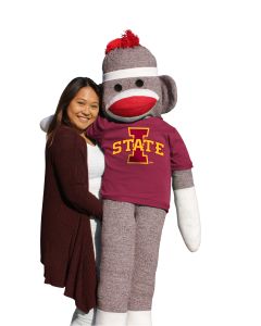 Iowa State 5.5 ft Collegiate Sock Monkey