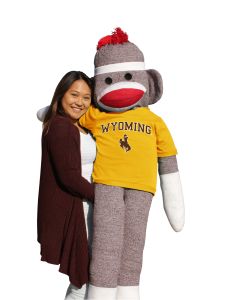 Wyoming 5.5 ft Collegiate Sock Monkey