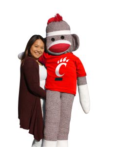 Cincinnati 5.5 ft Collegiate Sock Monkey