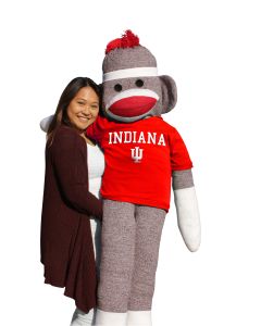 Indiana 5.5 ft Collegiate Sock Monkey