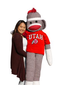Utah 5.5 ft Collegiate Sock Monkey