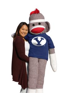 BYU 5.5 ft Collegiate Sock Monkey