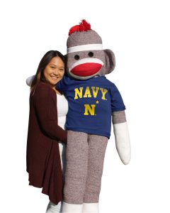 Naval Academy 5.5 ft Collegiate Sock Monkey