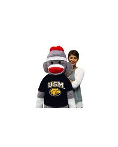 Southern Mississippi Sock Monkey 5 Foot