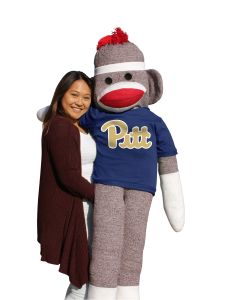Pittsburgh 5.5 ft Collegiate Sock Monkey