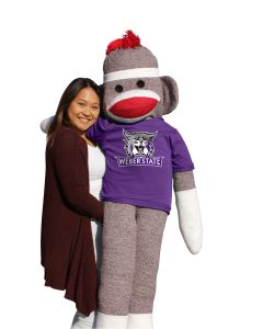 Weber State 5.5 ft Collegiate Sock Monkey