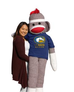 UC Davis 5.5 ft Collegiate Sock Monkey