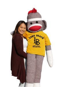 Cal State Long Beach 5.5 ft Collegiate Sock Monkey
