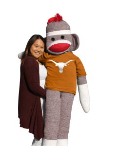 Texas 5.5 ft Collegiate Sock Monkey