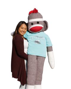 North Carolina 5.5 ft Collegiate Sock Monkey