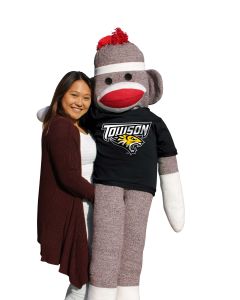 Towson 5.5 ft Collegiate Sock Monkey