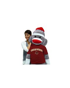Texas State Sock Monkey 5 Foot