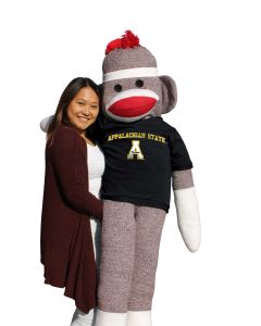 Appalachian State 5.5 ft Collegiate Sock Monkey
