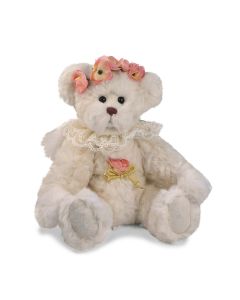 Jointed Angel Bear with Flower