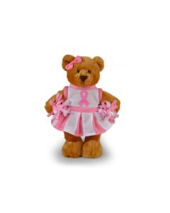 Breast Cancer Cheer Bear, 8"