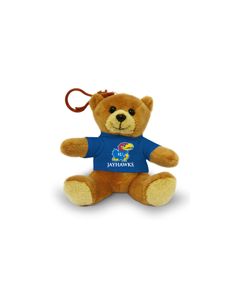 Kansas Jersey Bear Keychain
