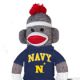 Naval Academy Sock Monkey 36in