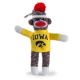 Iowa Sock Monkey Keychain