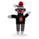 North Carolina State Sock Monkey Keychain