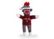 Arizona State Sock Monkey Keychain