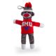 SMU Sock Monkey Keychain