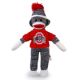 Ohio State Sock Monkey  8in