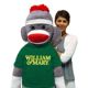William and Mary Sock Monkey 5 Foot