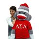 Alpha Sigma Alpha Sock Monkey  (6-Ft)