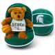 Michigan State Zipper Basketball 8in