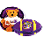 LSU  Zipper Football 8in