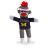 Michigan Sock Monkey Keychain