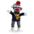 West Virginia Sock Monkey Keychain