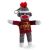 Iowa State Sock Monkey Keychain