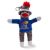 Kansas Sock Monkey Keychain