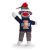 Illinois Sock Monkey Keychain