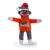 Oregon State Sock Monkey Keychain