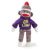 LSU Sock Monkey  8in