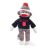 North Carolina State Sock Monkey  8in