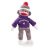 Northwestern Sock Monkey  8in