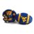 West Virginia Zipper Football 8in