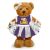 LSU Cheerleader Bear 8in